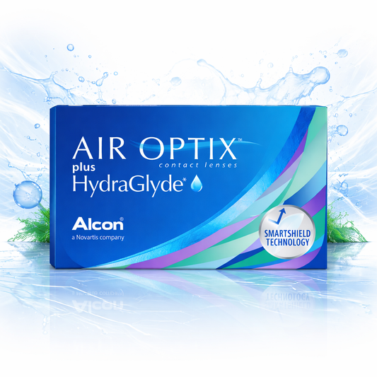 AIR OPTIX Plus HydraGlyde para Miopía e Hipermetropía